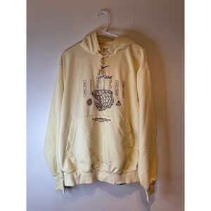 Nike NBA Portland Trail Blazers Standard Issue Hoodie Cream Mens L